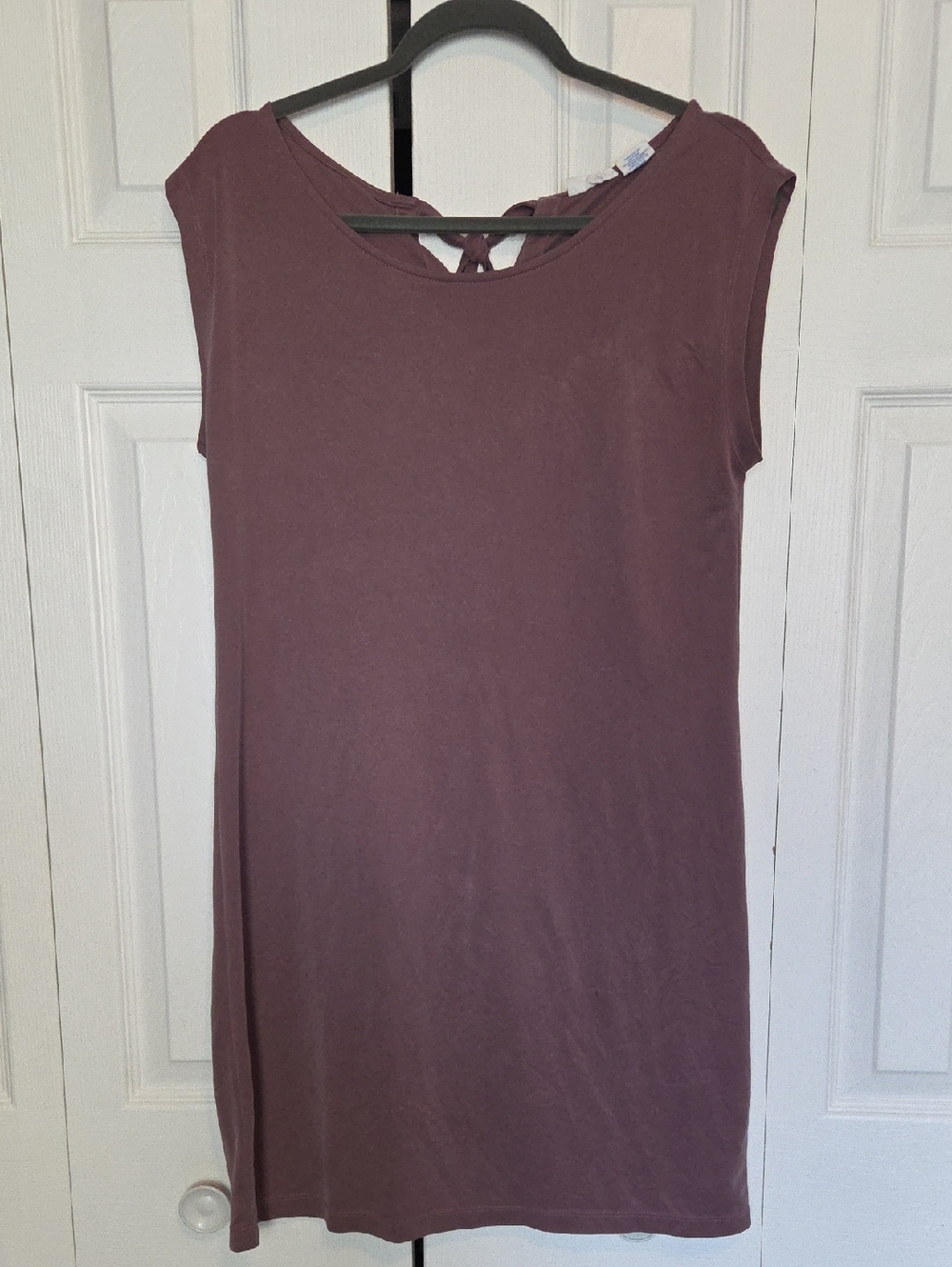 Sigrid Olsen Mauve Sleeveless Tie-Back Shift Dress